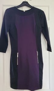 Michael Kors purple and black block colors plus zippers! Sz S
